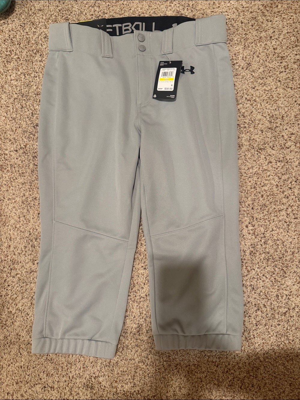 Under Armour Light Gray Women’s Softball Pant